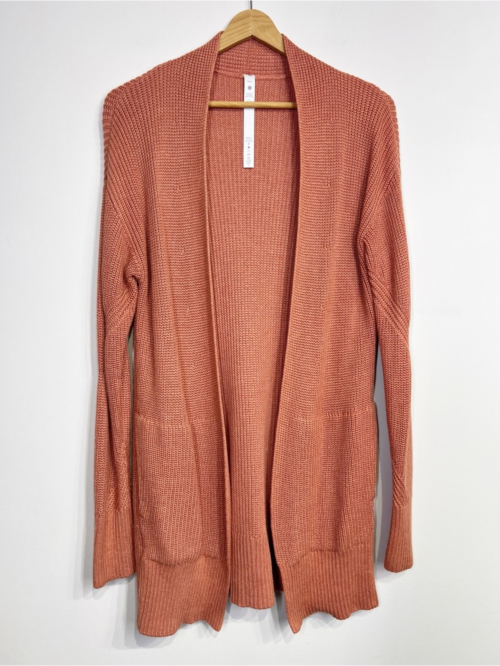 Lululemon Cashlu Sweater Wrap Heathered Pink Savannah